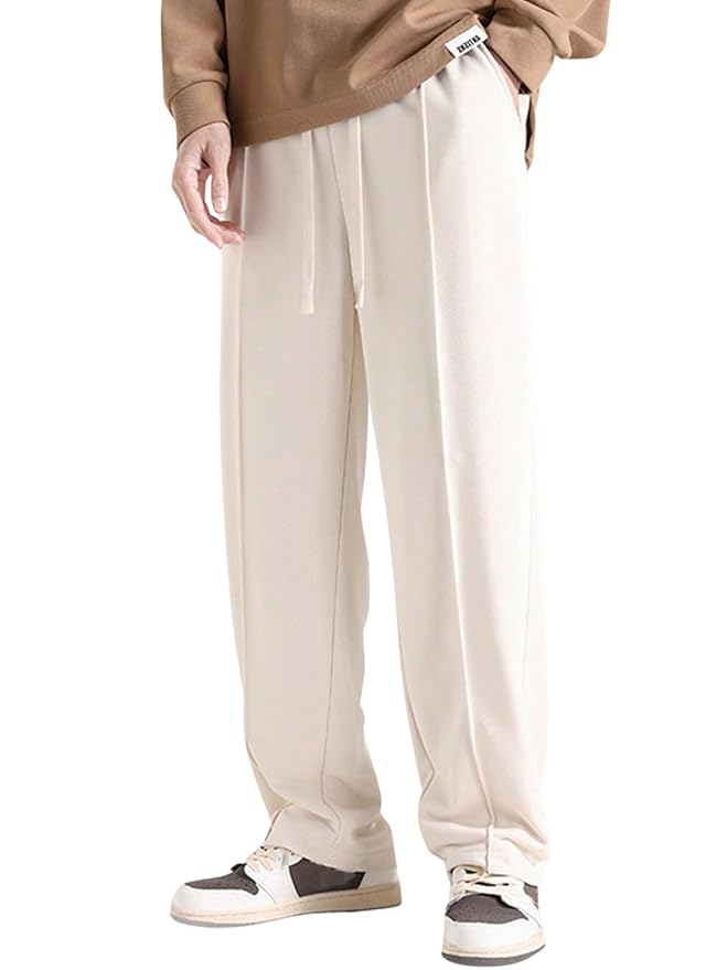 Tee Venture Men's Lycra Cargo Track Pants – Loose Fit Joggers for Men | Korean Style Travel & Lounge Wear with Pockets (Available in Plus Size)