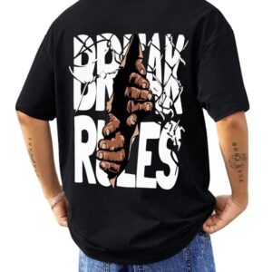 TEE VENTURE Baggy Hip-Hop T-Shirt for Men - Graphic Printed T Shirts || Oversized Men Tshirt || T-Shirts