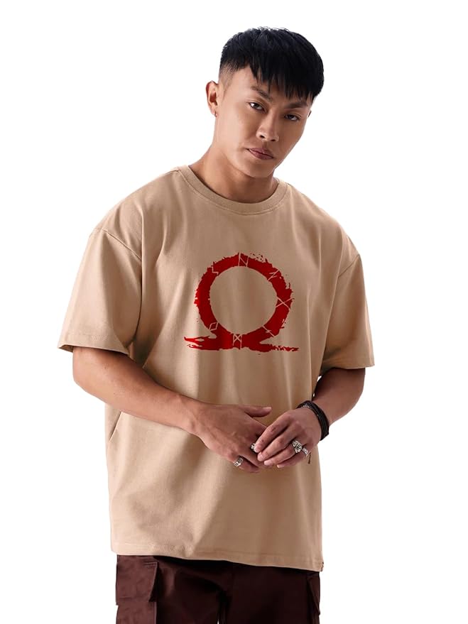 TEE VENTURE Mens Oversized Anime Printed Half Sleeve Cotton Branded T-Shirt for Mens ||Printing Tshirts for Men || Oversize Tshirts for Men - Image 3