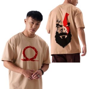 TEE VENTURE Mens Oversized Anime Printed Half Sleeve Cotton Branded T-Shirt for Mens ||Printing Tshirts for Men || Oversize Tshirts for Men