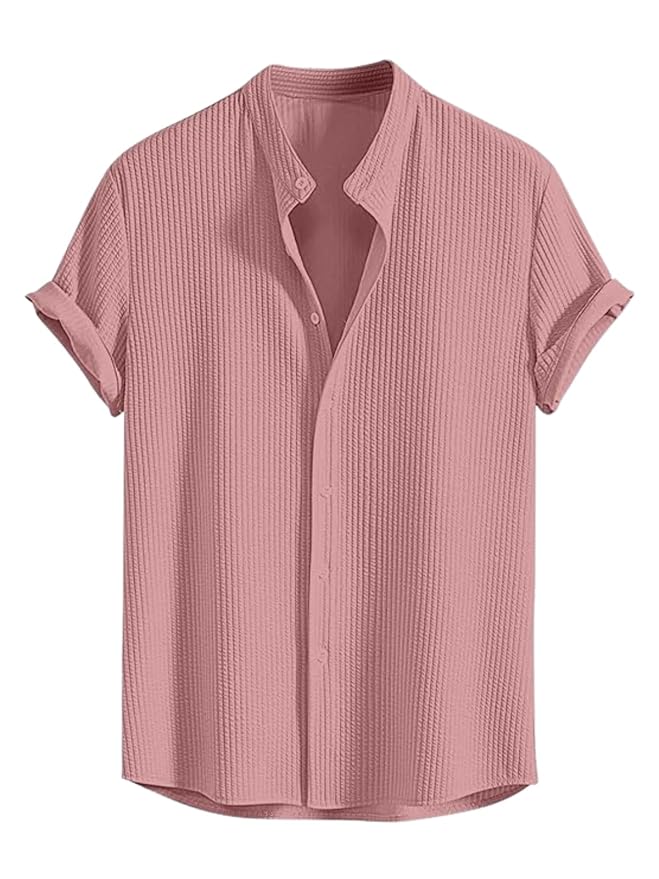TEE VENTURE Men's Polycotton Regular Fit Casual Shirt | Stylish | Printed | Solid | Short Sleeve | Trendy (Available in Plus Size) - Image 4