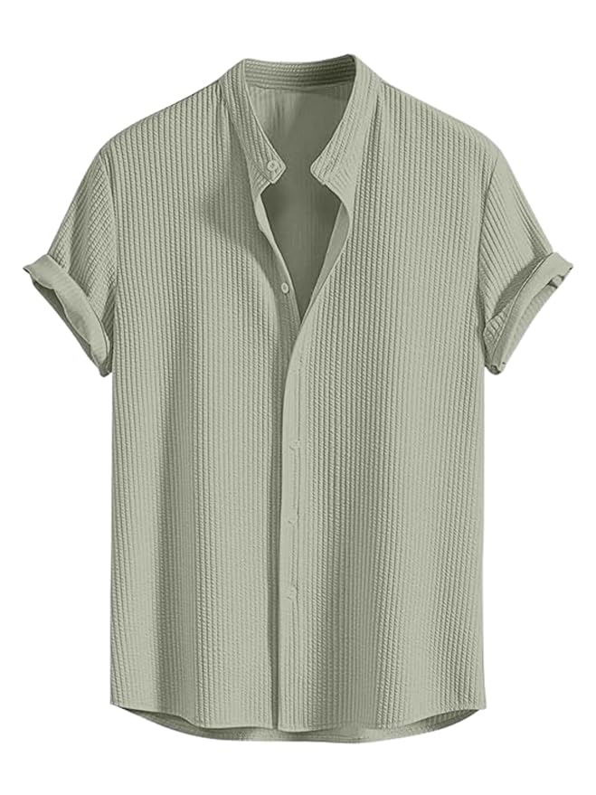 TEE VENTURE Men's Polycotton Regular Fit Casual Shirt | Stylish | Printed | Solid | Short Sleeve | Trendy (Available in Plus Size) - Image 2