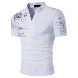 Summer New Men's Ink Style Polo Shirt Men's Short Sleeved T Shirt
